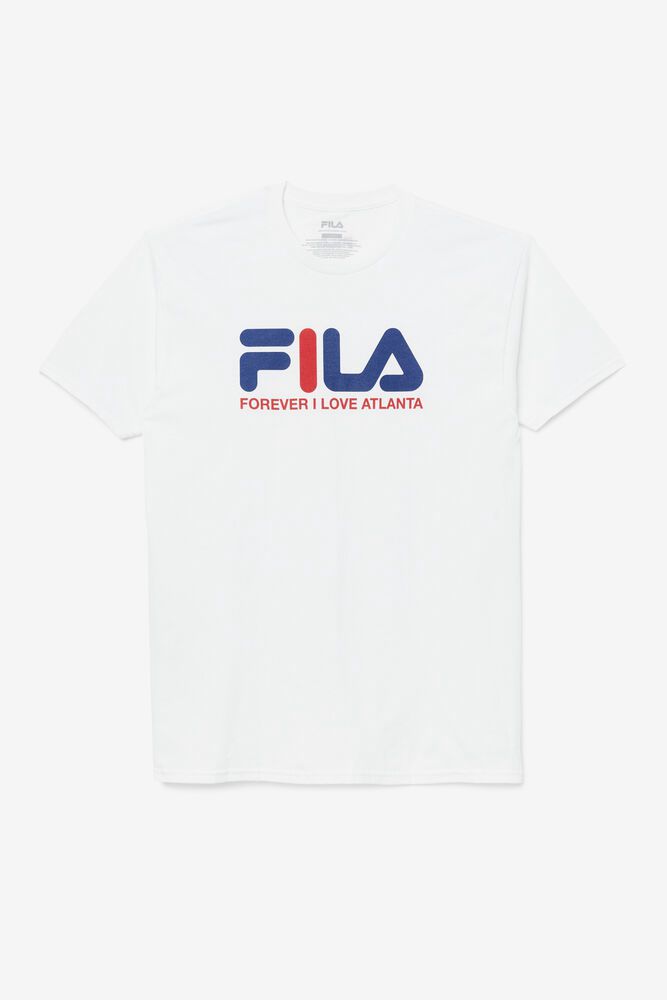 Fila T-Shirt Forever I Love Atl Mens White - India GCQ-578923